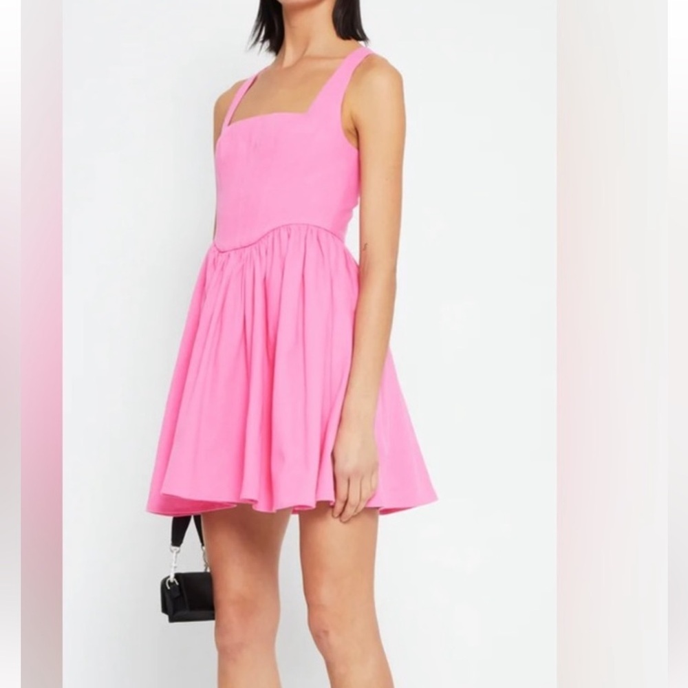 KOURT Pink Corset Style Mini Dress size small